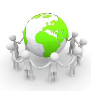 figure 3d globe hold hands community network-1019737_1920