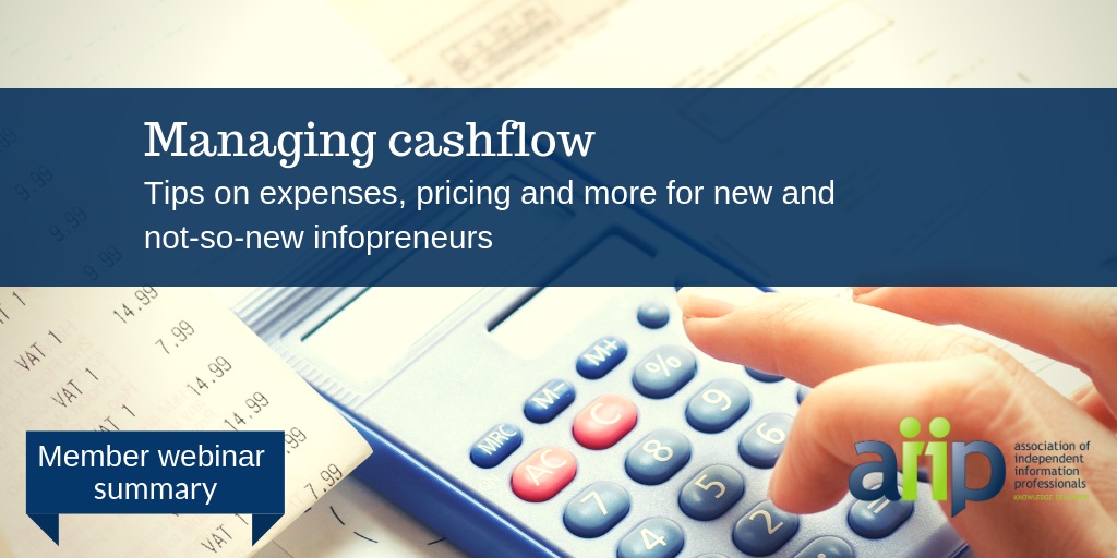 managing cashflow for infopreneurs solopreneurs infopro